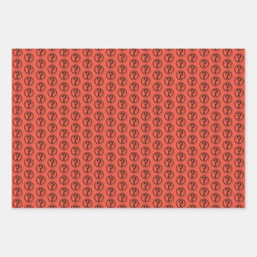 Fragenzeichen Muster Geschenkpapier Set (Vorderseite 3)