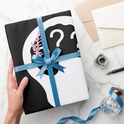 Fragepapier Geschenkpapier