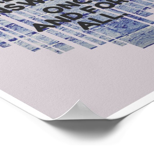 Frageposter Poster (Ecke)