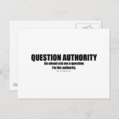 Fragestellerin Postkarte (Vorne/Hinten)