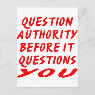 Fragestellerin vor der Fragestellung Postkarte