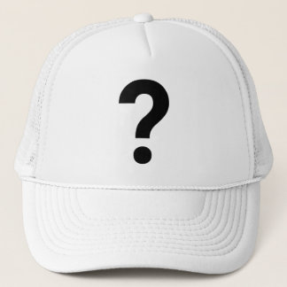 ? Fragezeichen auf dem Symbol bestickt Truckerkappe