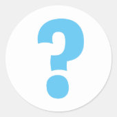 Fragezeichen-Aufkleber und Umschlag Aufkleber (Vorderseite)