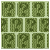 Fragezeichen-Design in grün Stoff (Muster)