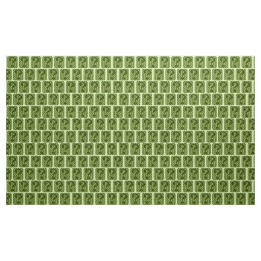 Fragezeichen-Design in grün Stoff (Yard (91,4 cm))