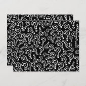 Fragezeichen Einladung (Vorne/Hinten)