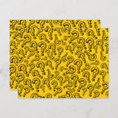 Fragezeichen Einladung (Vorne/Hinten)