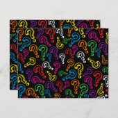 Fragezeichen Einladung (Vorne/Hinten)