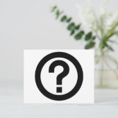 Fragezeichen fragen Fragen-Symbol-Interpunktion Postkarte (Stehend Vorderseite)