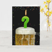 Fragezeichen Geburtstagskandale Karte (Gelbe Blume)