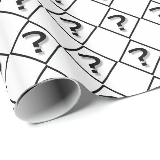 Fragezeichen Geschenkpapier (Rolleneckpunkt)