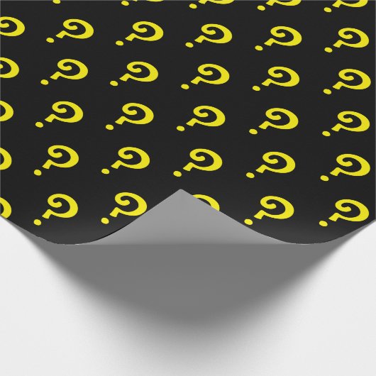 Fragezeichen Geschenkpapier (Ecke)