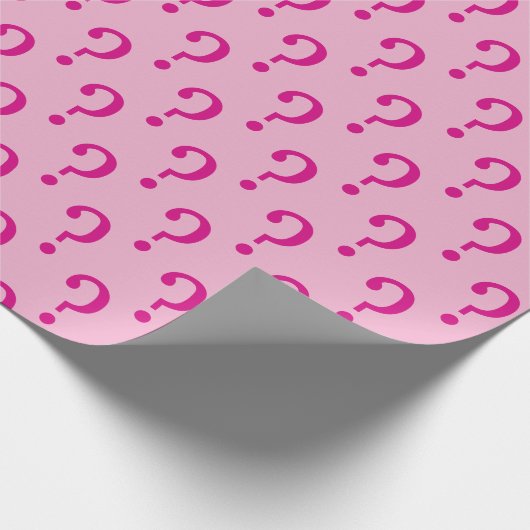 Fragezeichen Geschenkpapier (Ecke)