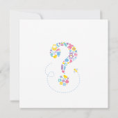 Fragezeichen-Geschlecht decken Party Einladung auf (Rückseite)