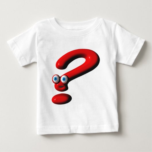 Fragezeichen-Gesicht Baby T-shirt (Vorderseite)