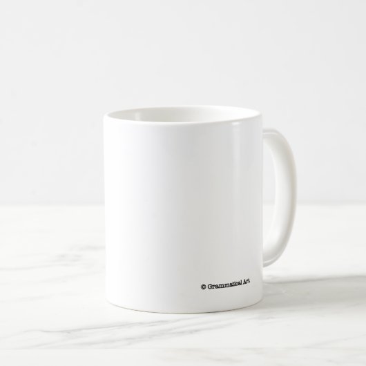 Fragezeichen-Grammatik-Tassen-lustige Kaffeetasse (VorderseiteRechts)