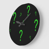 Fragezeichen Große Wanduhr (Winkel)