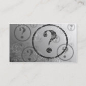 Fragezeichen-Hintergrund BW Visitenkarte (Rückseite)