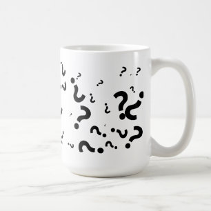 Fragezeichen Kaffeetasse