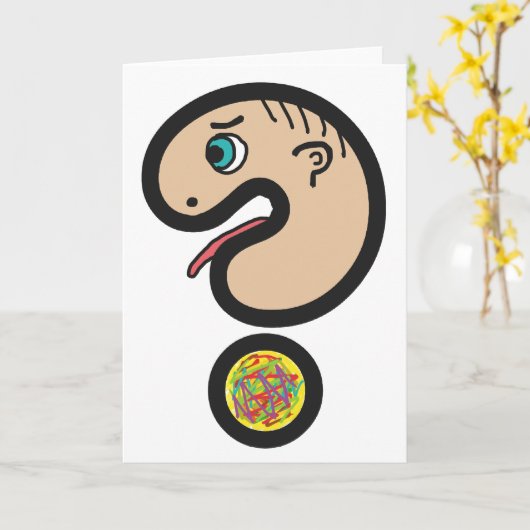 Fragezeichen Karte (Gelbe Blume)