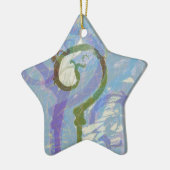 Fragezeichen Keramik Ornament (Links)