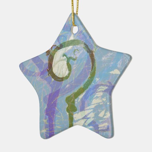 Fragezeichen Keramik Ornament (Links)