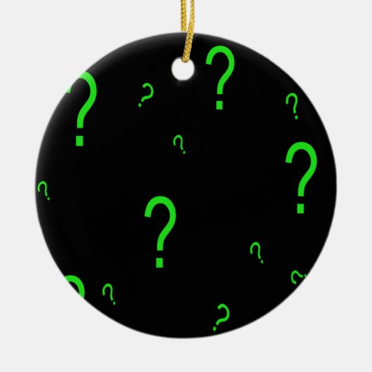 Fragezeichen Keramikornament (Vorne)