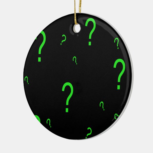 Fragezeichen Keramikornament (Links)