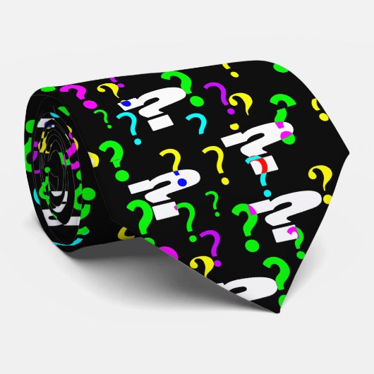 Fragezeichen Krawatte (Gerollt)