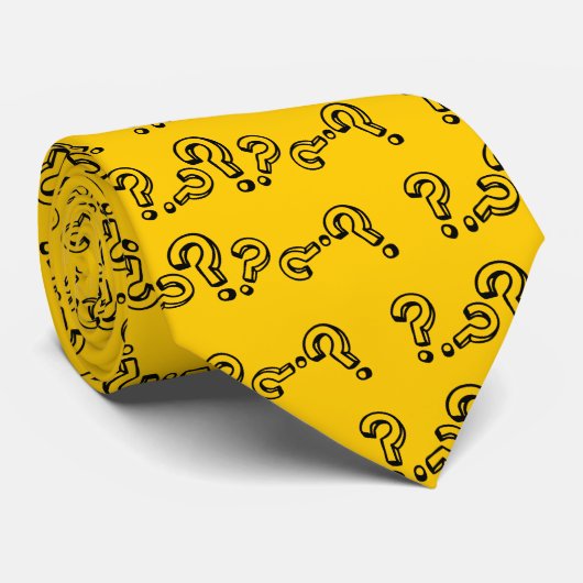 Fragezeichen-Krawatte Krawatte (Gerollt)