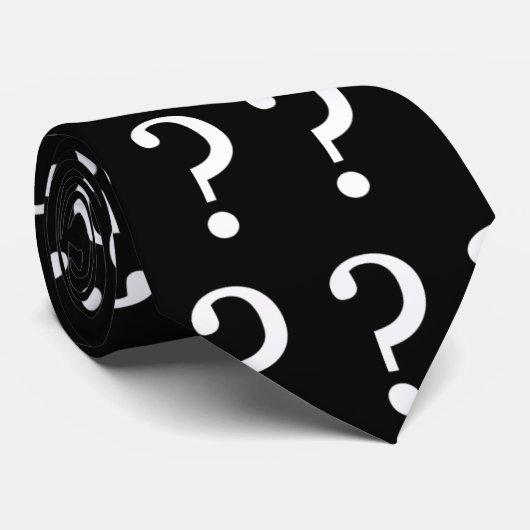 Fragezeichen-Krawatte Krawatte (Gerollt)