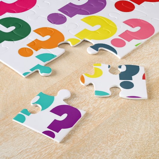 Fragezeichen-Laubsäge Puzzle (Seite)