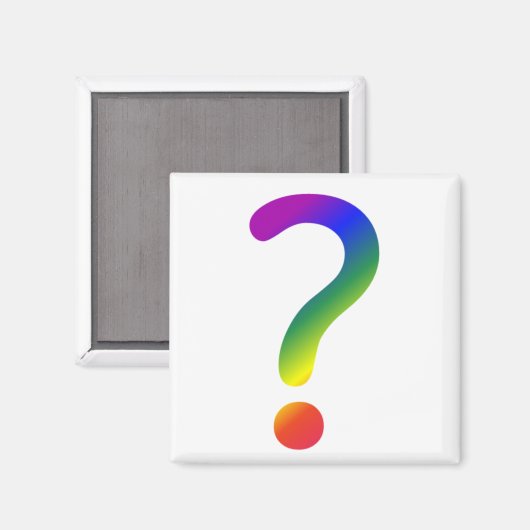 Fragezeichen Magnet (Vorderseite/Rückseite)