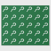 Fragezeichen-Packpapier | grün oder Gewohnheit Geschenkpapier (Flach)