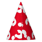 Fragezeichen-Papierkegel für überraschendes Party Partyhütchen (Rückseite)
