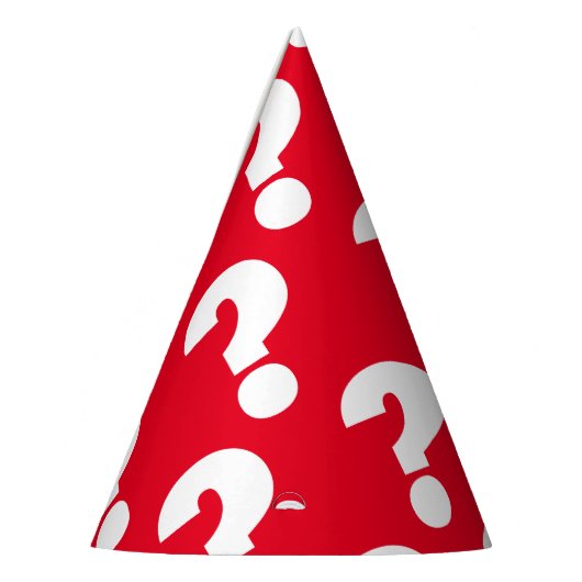 Fragezeichen-Papierkegel für überraschendes Party Partyhütchen (Links)