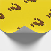 Fragezeichen-Pixel-Kunst-Packpapier Geschenkpapier (Ecke)