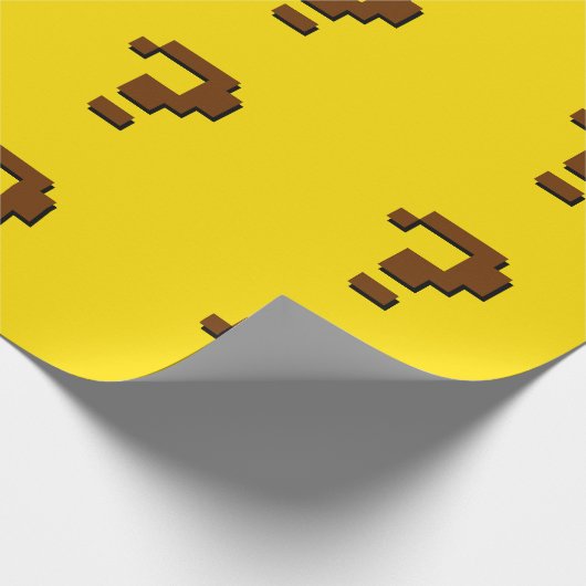 Fragezeichen-Pixel-Kunst-Packpapier Geschenkpapier (Ecke)