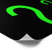 Fragezeichen Poster (Ecke)