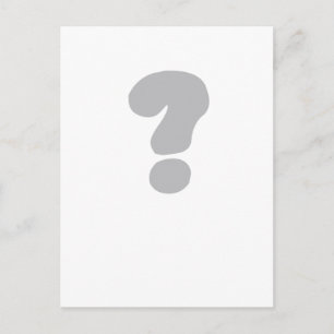 Fragezeichen ? postkarte