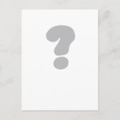 Fragezeichen ? postkarte (Vorderseite)