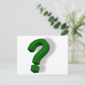 Fragezeichen Postkarte (Stehend Vorderseite)