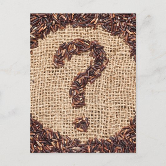 Fragezeichen Postkarte (Vorderseite)