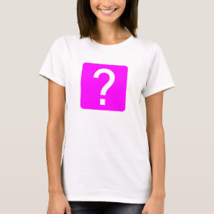 Fragezeichen Quadratisches Feld T-Shirt