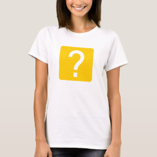 Fragezeichen Quadratisches Feld T-Shirt