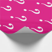 Fragezeichen | Rosa oder Gewohnheit Geschenkpapier (Ecke)