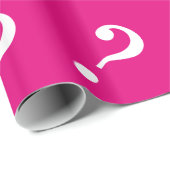 Fragezeichen | Rosa oder Gewohnheit Geschenkpapier (Rolleneckpunkt)