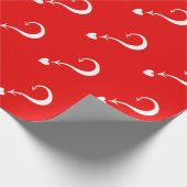 Fragezeichen | Rote oder benutzerdefinierte Farbe Geschenkpapier (Ecke)