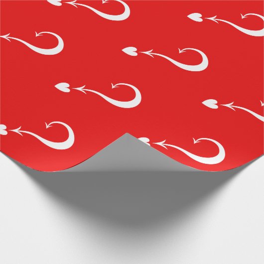 Fragezeichen | Rote oder benutzerdefinierte Farbe Geschenkpapier (Ecke)