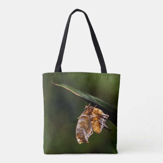 Fragezeichen-Schmetterling Tasche (Rückseite)